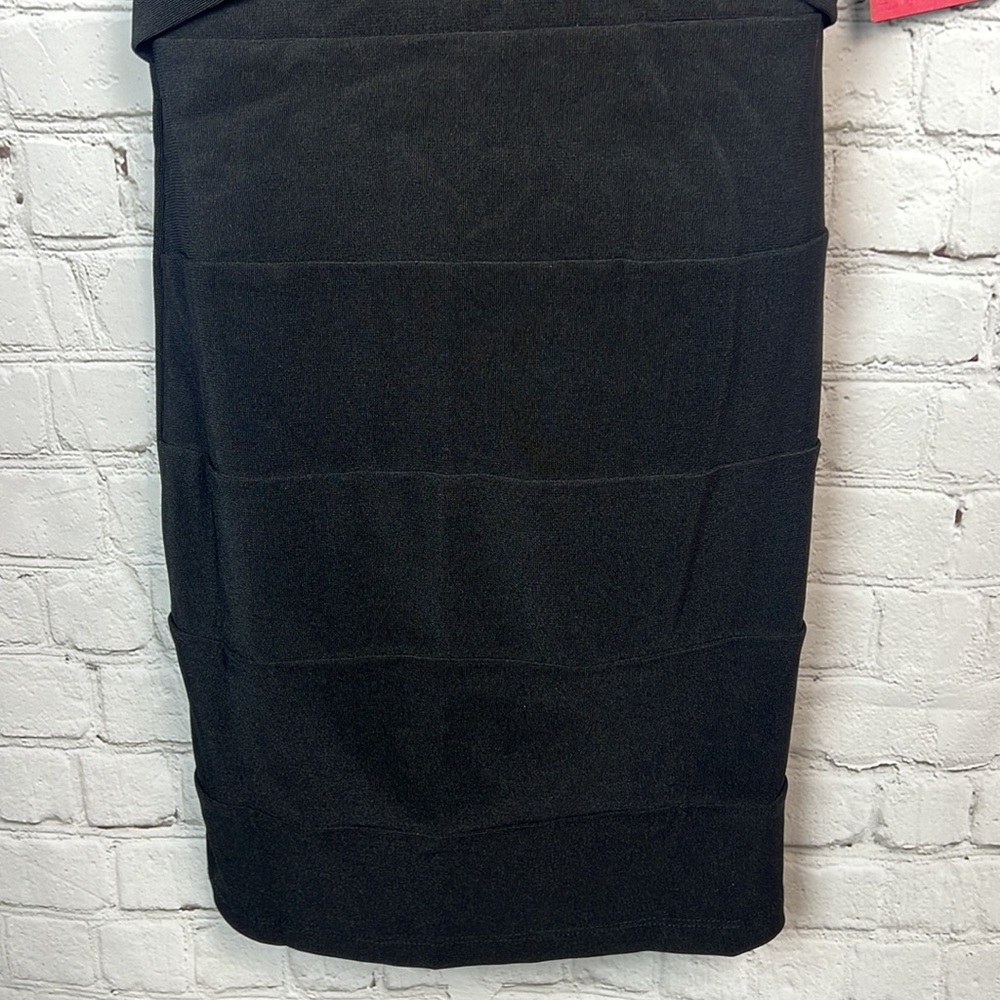 Emerald Sundae Black Banded Bodycon Dress Juniors Size Small Homecoming Prom - Picture 5 of 6